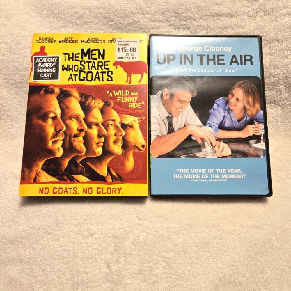 George Clooney DVDs The Men Who Stare At Goats & Up In The Air